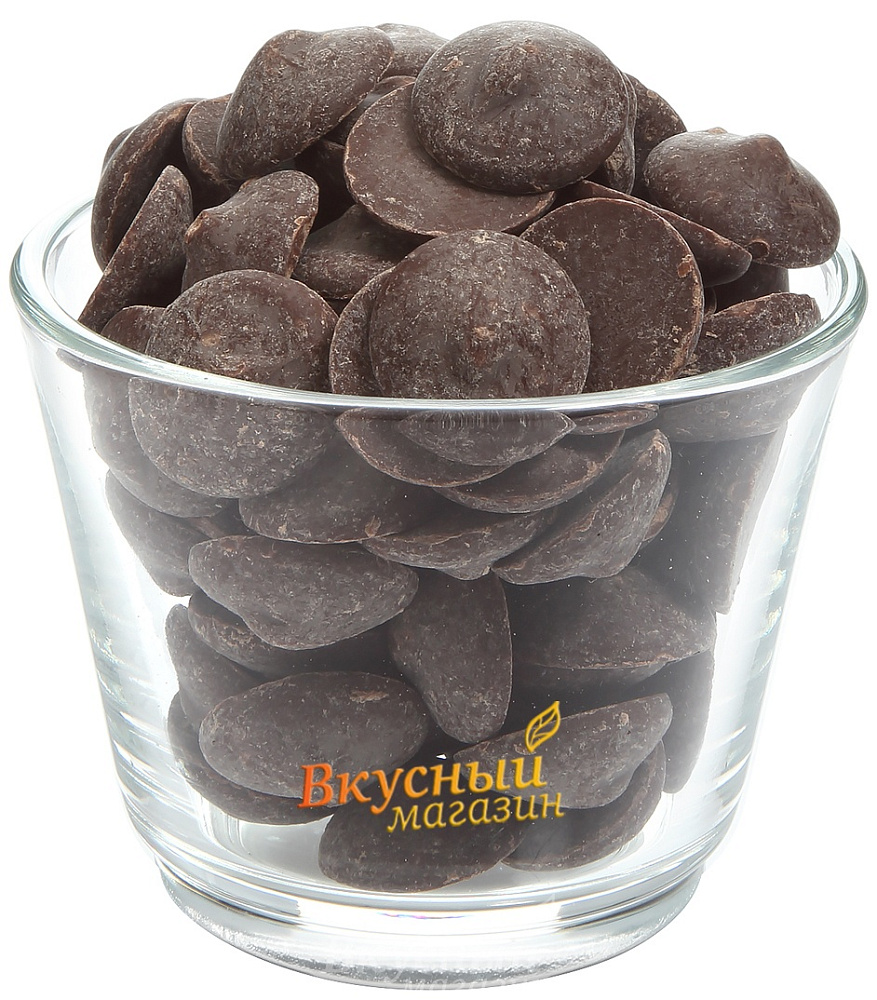 Фото шоколад темный 55,5% какао в галетах noir selection belcolade, 500 гр.