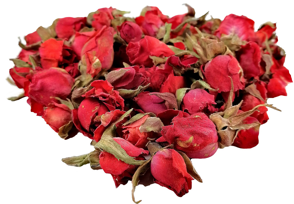Фото цветы сушеные роза бутоны красные  gleb colors, 20 гр.