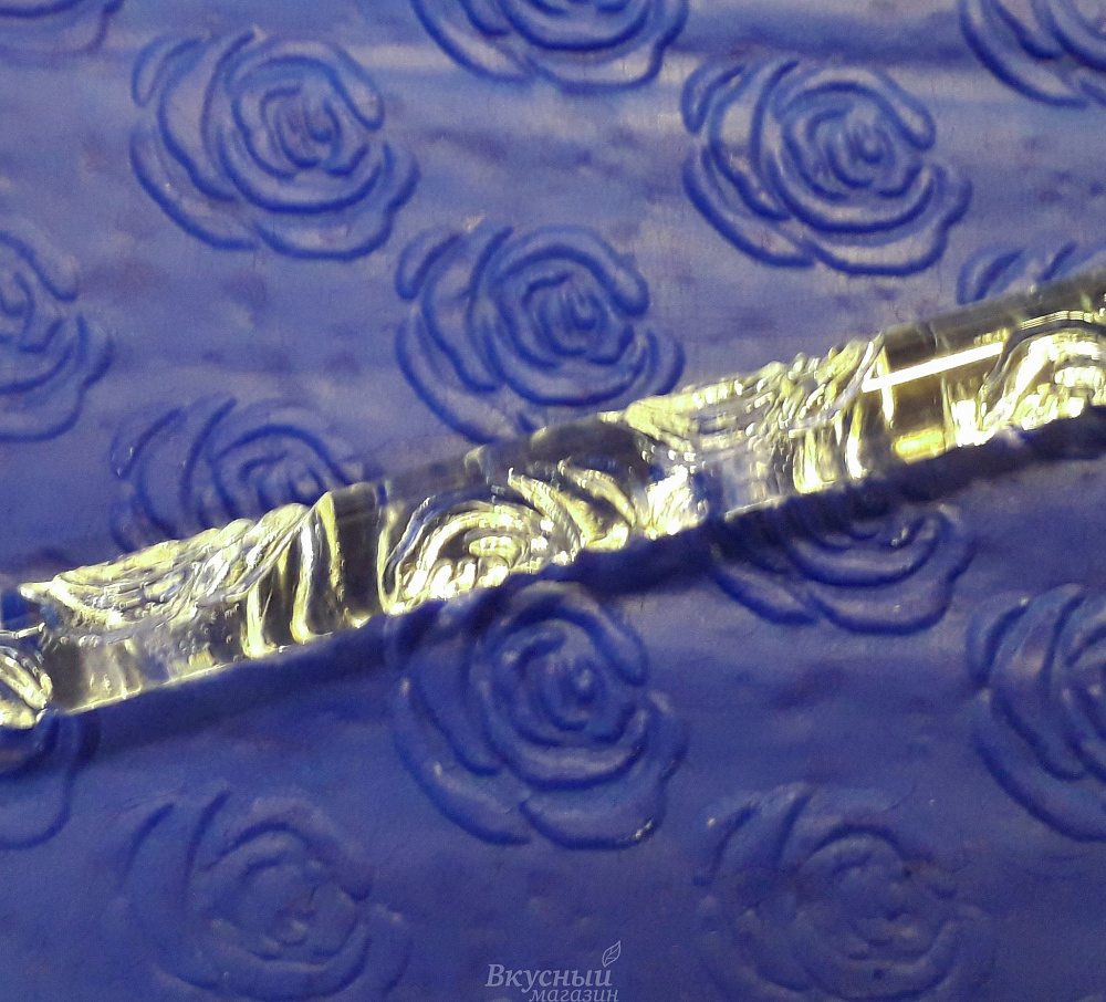 Фото скалка для мастики/марципана акриловая текстурная роза объемная mq d002s
