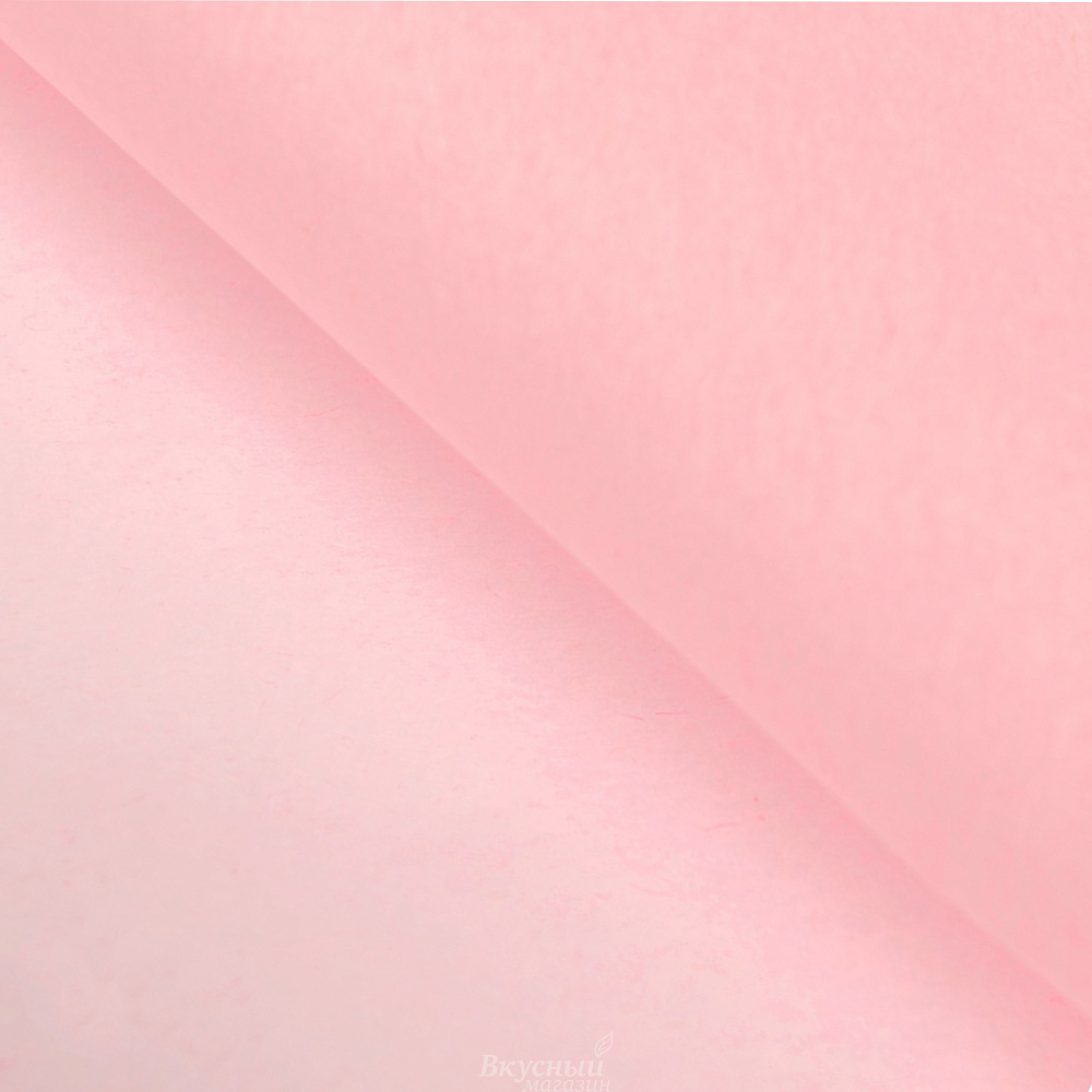 Фото бумага упаковочная тишью светло-розовая 50х66 см., 10 шт.
