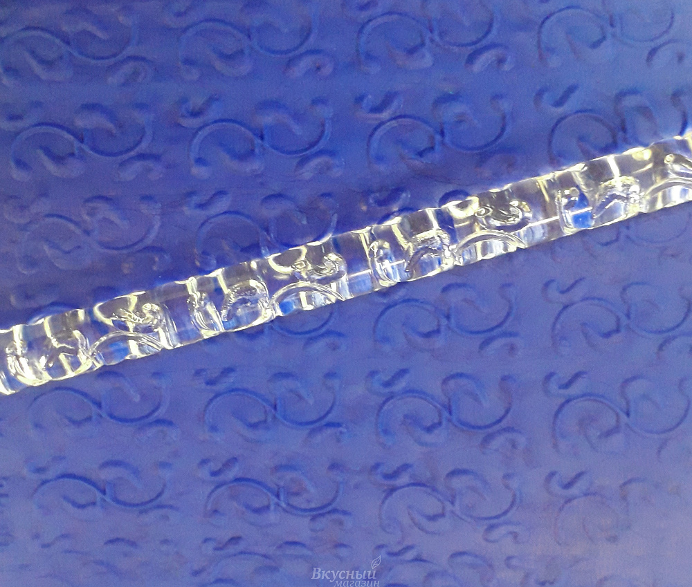 Фото скалка для мастики/марципана акриловая текстурная вышивки mj-001