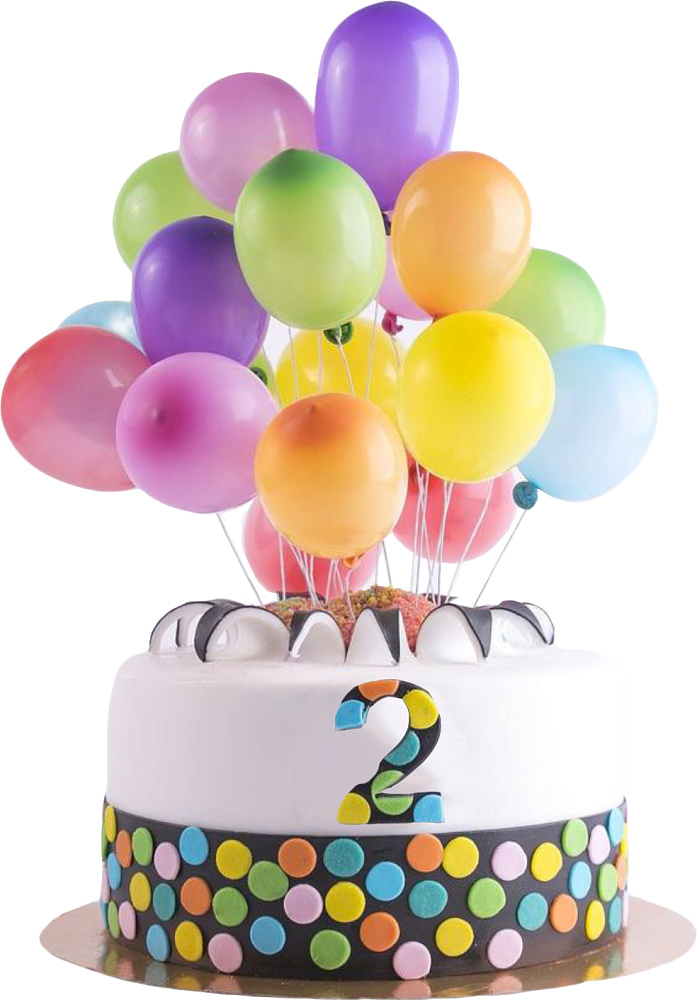 Фото шарики воздушные цветные для торта, 20 шт.