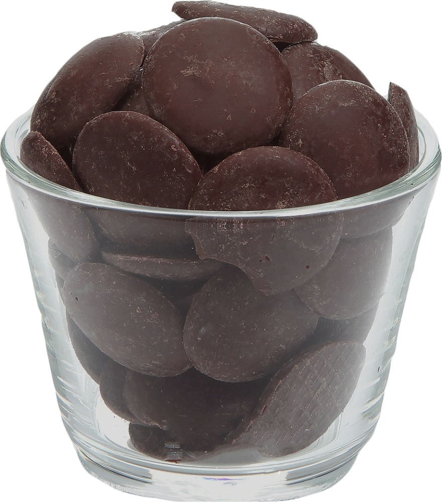 Фото шоколад темный 54% какао в каплях без сахара томер expert, 1 кг.