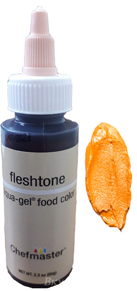 Фото краска телесная гелевая fleshtone liqua-gel chefmaster, 65 гр.
