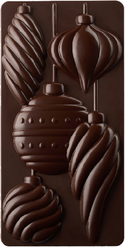 Фото форма для шоколада рождественские шарики pavoni pc5058fr