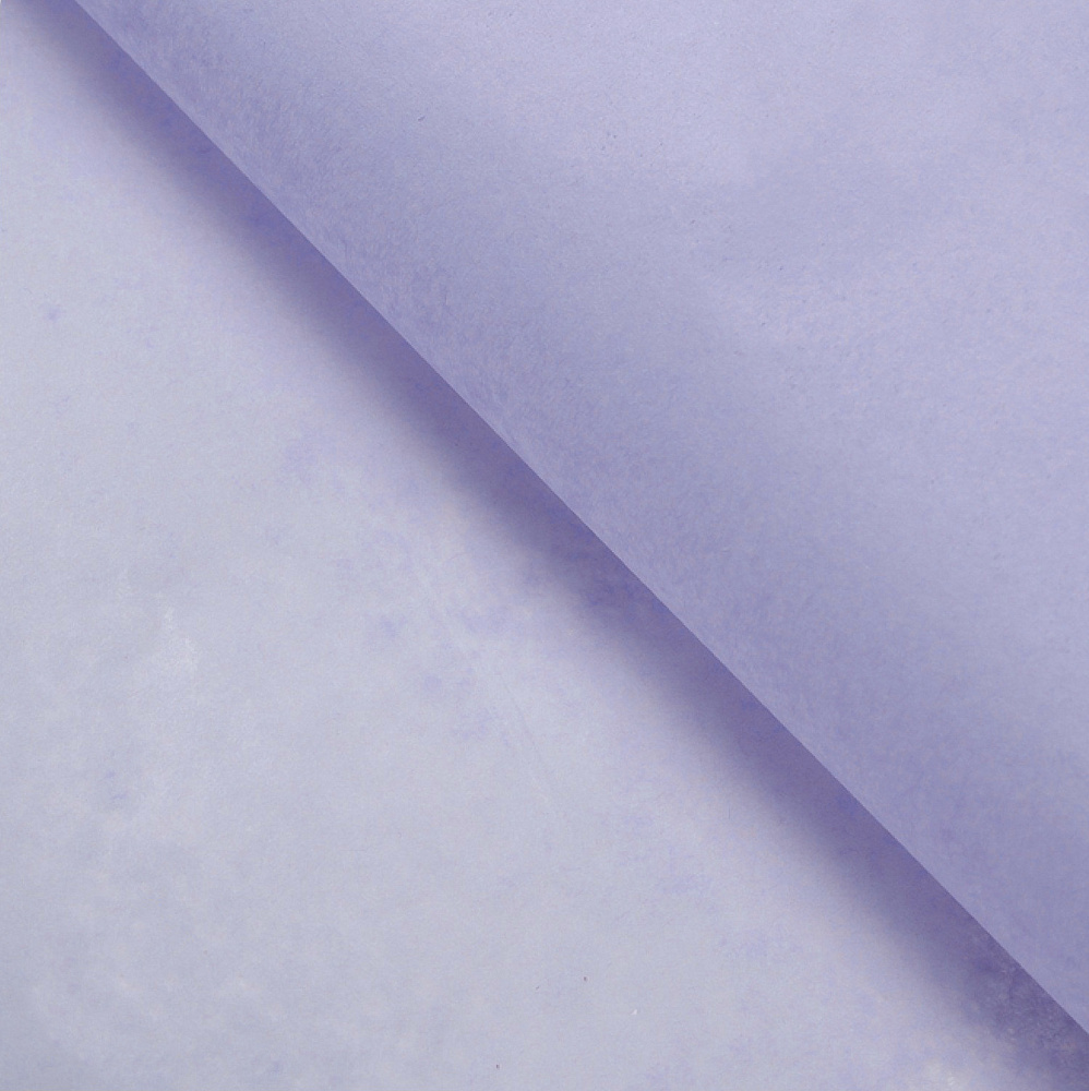 Фото бумага упаковочная тишью светло-фиолетовая 50х66 см., 10 шт. premium quality
